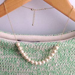 Cotton Pearl necklace_NEC001 2枚目の画像