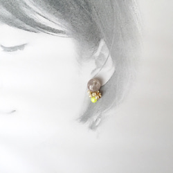 bijoux button pierced earring ”grape” 4枚目の画像