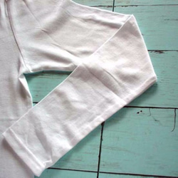 リボン柄付け襟のインナーバージョン(8分袖フリル襟) 5枚目の画像