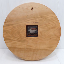 ヤマザクラの時計 30㎝ 069s　文字茶 5枚目の画像