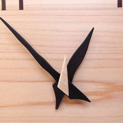 ヒノキの時計 26センチ 107s 文字盤茶色 2枚目の画像