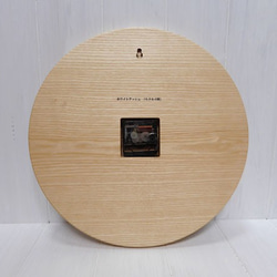 ホワイトアッシュの時計 34㎝ 003s 文字茶 4枚目の画像