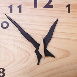 ヒノキの時計 26センチ 133s 文字盤茶色 3枚目の画像