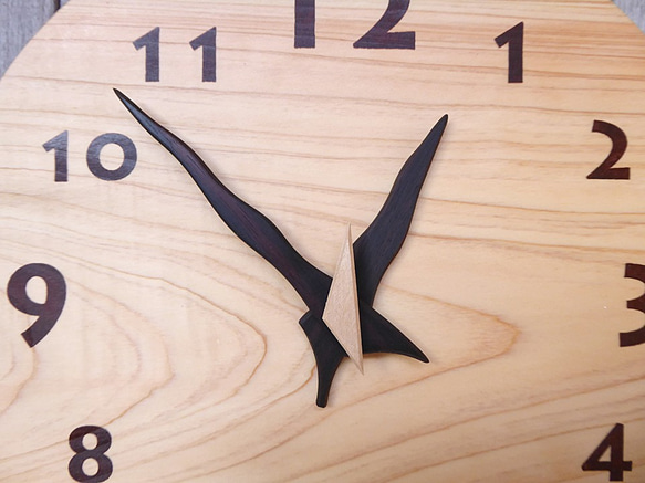 ヒノキの時計 26センチ 133s 文字盤茶色 3枚目の画像