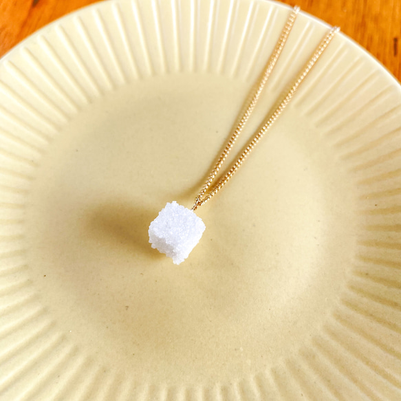 食べ物ネックレス♢角砂糖 2枚目の画像