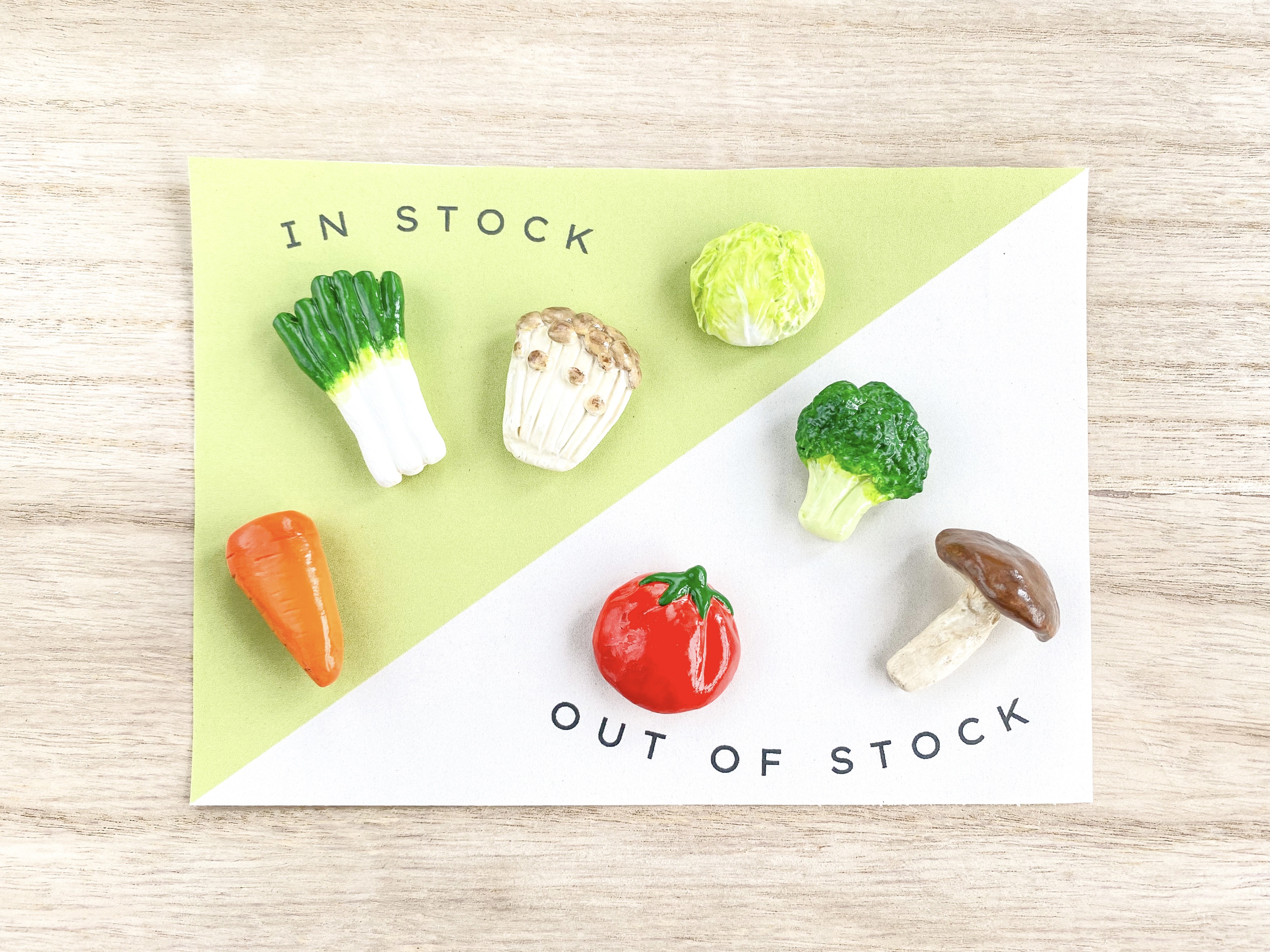 【Creema自由研究】フードロスについて考えるお野菜マグネット♢コンプリートセット