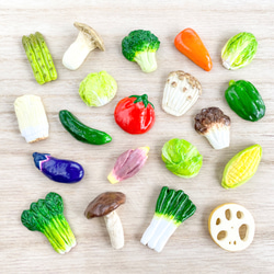 【Creema自由研究】フードロスについて考えるお野菜マグネット♢3種類セット 3枚目の画像