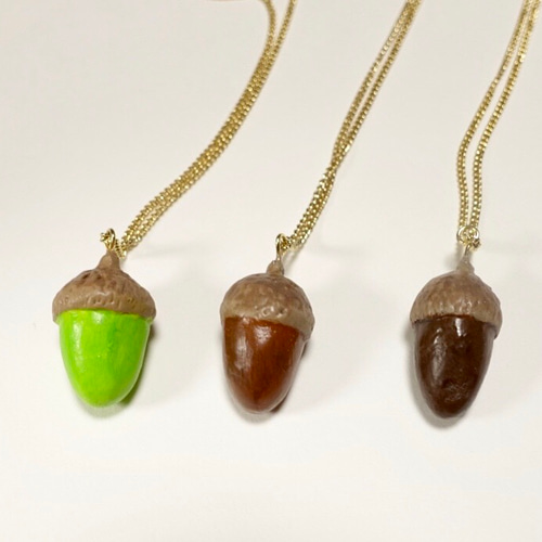 どんぐりネックレス ネックレス・ペンダント 日なたの窓 通販 6146347