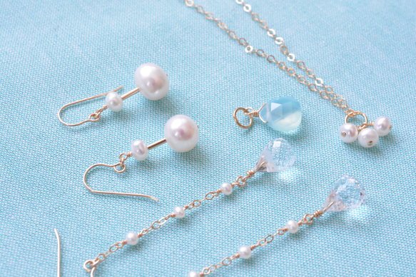 Creema限定福袋【fresh water pearl.淡水パールの嬉しいデイリーユース3点セット】送料無料 2枚目の画像