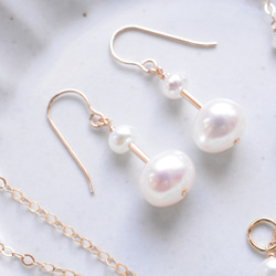 Creema限定福袋【fresh water pearl.淡水パールの嬉しいデイリーユース3点セット】送料無料 4枚目の画像