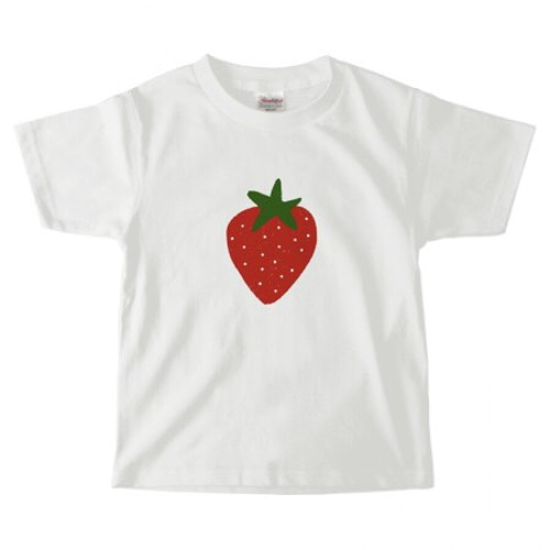 苺イラストのキッズTシャツ 4色 100〜140サイズ 子供服 フルール 通販