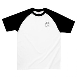 イケメンマークのラグラン半袖Tシャツ メンズ 2枚目の画像
