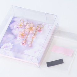 花雫 -桜- / フープピアス 3枚目の画像