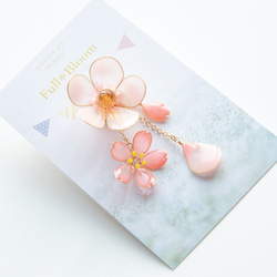 【むくげと桜】季節を着飾るタックピン 4枚目の画像