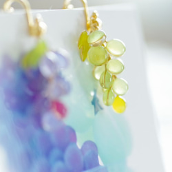 [Grape＆Muscat -Full * Bloom-]裝飾秋天的耳環*用照片裝飾面板！ 第3張的照片