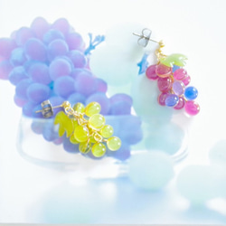 [Grape＆Muscat -Full * Bloom-]裝飾秋天的耳環*用照片裝飾面板！ 第4張的照片