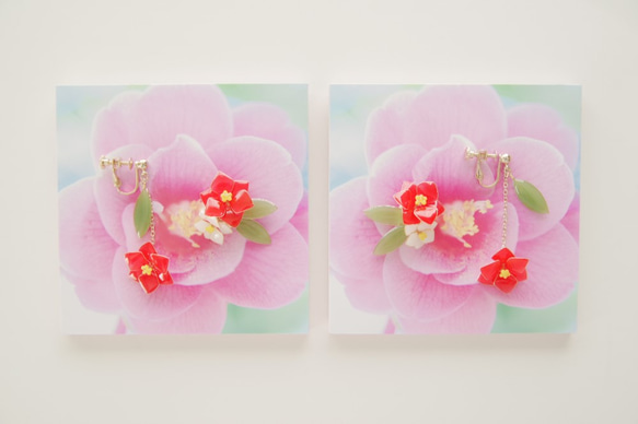 [Camellia -Full * Bloom-]裝飾冬天的耳環*用照片裝飾面板！ 第5張的照片