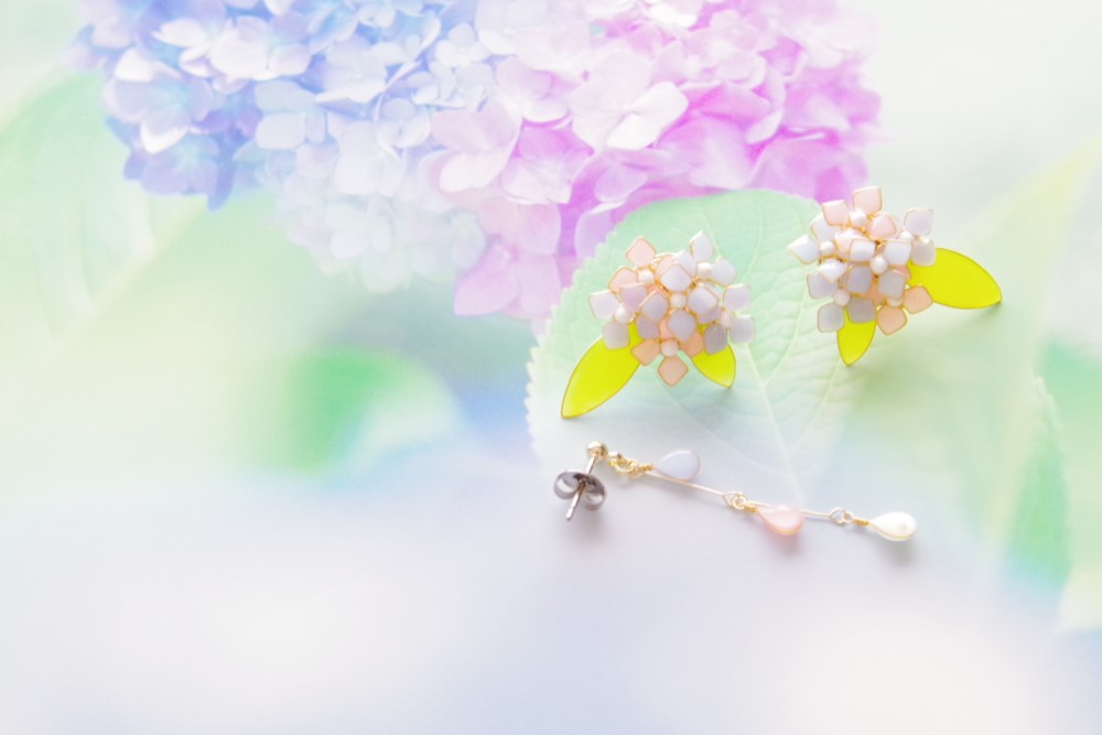 【雨奇晴好-Full*Bloom-】夏が咲くアクセサリー※飾れるフォトパネル付！