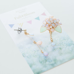 光澤“繡球花”耳環 第2張的照片