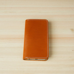 牛皮iPhone5 / 5s保護套Nume皮革皮套筆記本類型駝色 第2張的照片
