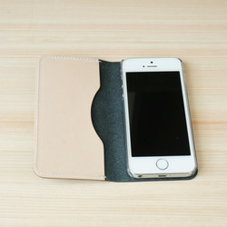 牛皮iPhone5 / 5s保護套Nume皮革皮套筆記本類型黑色 第4張的照片