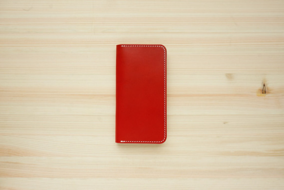 牛皮 iPhone8 / iPhone7 保護套 Nume 皮革皮套 Notebook Type Red 顏色 第1張的照片
