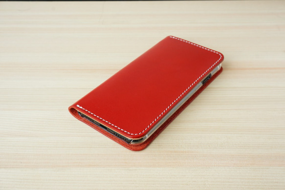 牛皮 iPhone8 / iPhone7 保護套 Nume 皮革皮套 Notebook Type Red 顏色 第4張的照片