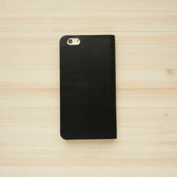 牛皮iPhone6Plus / 6sPlus保護套Nume皮革皮套筆記本類型黑色 第3張的照片