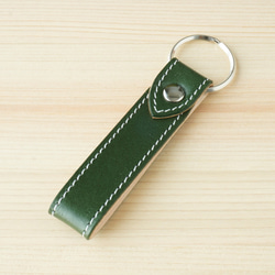 LACOSTE グリーンレザー キーリング LACOSTE グリーンレザー キーリング