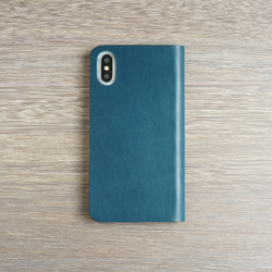 牛皮 iPhone XR Cover Nume Leather 皮套 Notebook Type Navy Color 第3張的照片