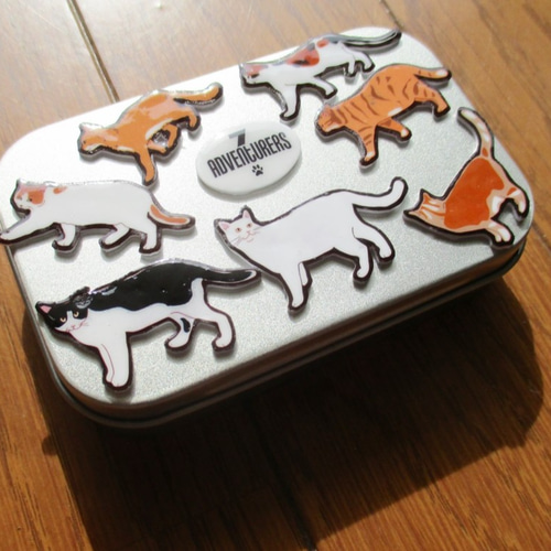 7にゃんのマルチアルミケース（小物入れ） フリーボックス・小物入れ