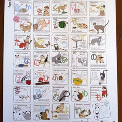 ニャンコ　オーダーページ 五十音にゃんこポスター（いろいろ探しているうちによくわからなくなり