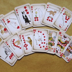 滑稽的貓撲克牌（古董版） 第6張的照片