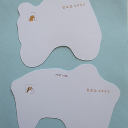 猫変形ポストカード（ベンチ） 4枚目の画像