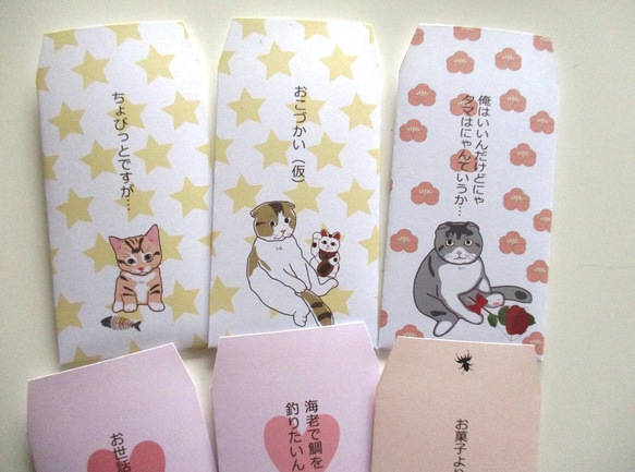 猫ぽち袋「おこづかい（仮）」（たくさんあげてくださいな～） 5枚目の画像