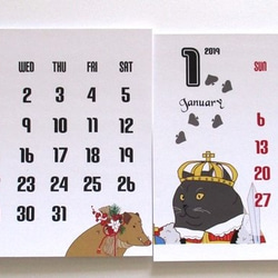 2019猫カレンダー＜ポストカードサイズ＞ 5枚目の画像