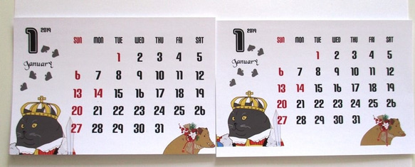 2019猫カレンダー＜ポストカードサイズ＞ 5枚目の画像