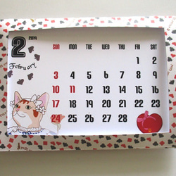 2019猫カレンダー＜ポストカードサイズ・紙フレーム付＞ 2枚目の画像