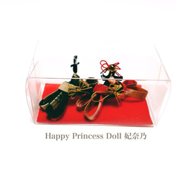 妃奈乃オリジナル 雛人形〜手の平サイズの雛人形〜結華 モダン 4枚目の画像