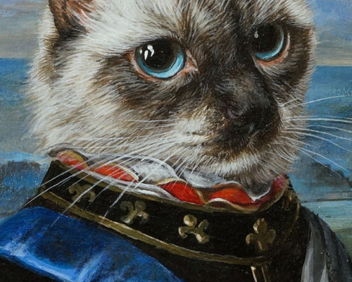 ねこ貴族「ルイねこ 14世」 絵画 MFARTSTUDIO 通販 6882971