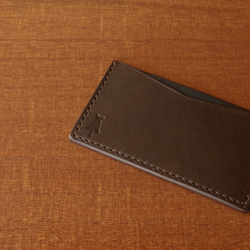 【受注生産】Business Card Case（slim-type）／olive×bluegreen 2枚目の画像