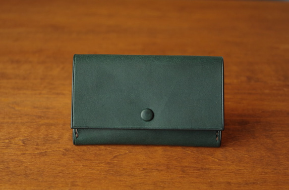 【受注生産】Business Card Case／bluegreen×yellow 1枚目の画像