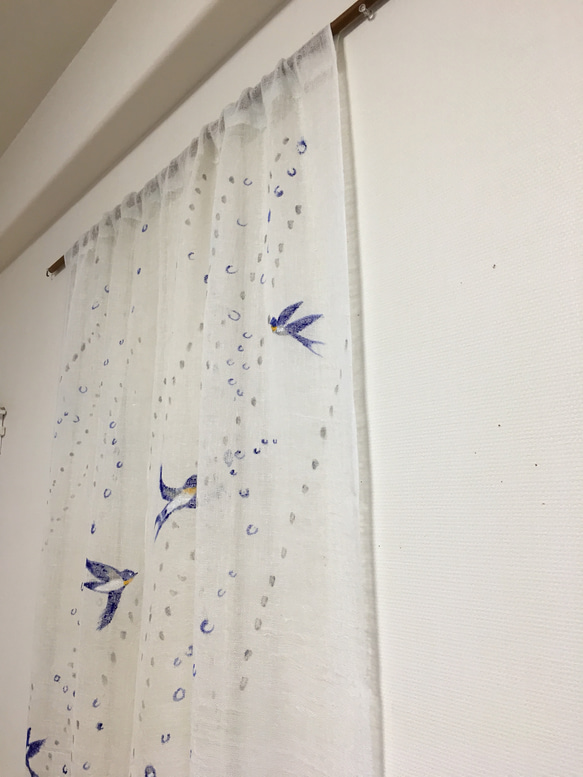 空を舞い飛ぶ燕さん・暖簾&カーテン 8枚目の画像