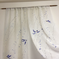 空を舞い飛ぶ燕さん・暖簾&カーテン 9枚目の画像