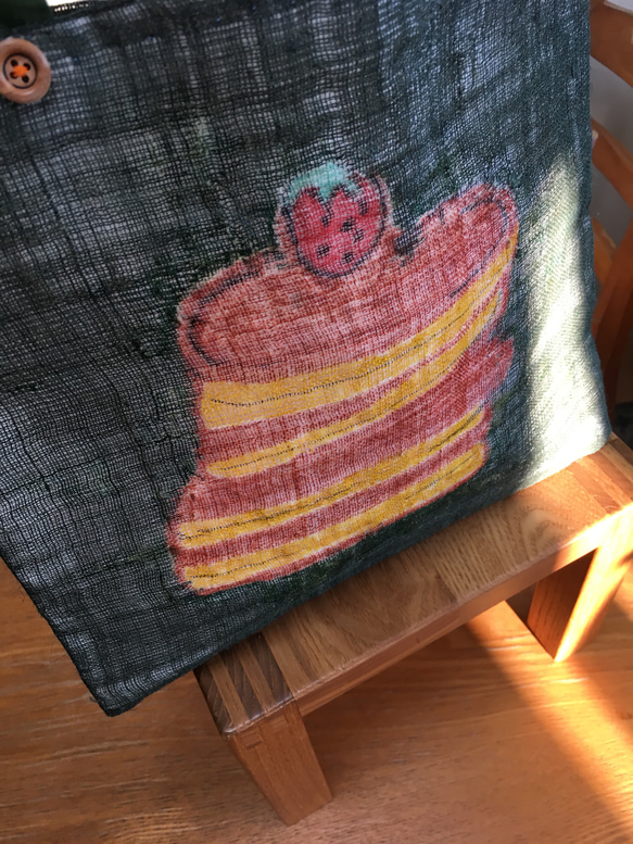 甘いいちごとホットケーキのトート 5枚目の画像