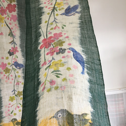 枝垂れ桜と小鳥さん暖簾 5枚目の画像