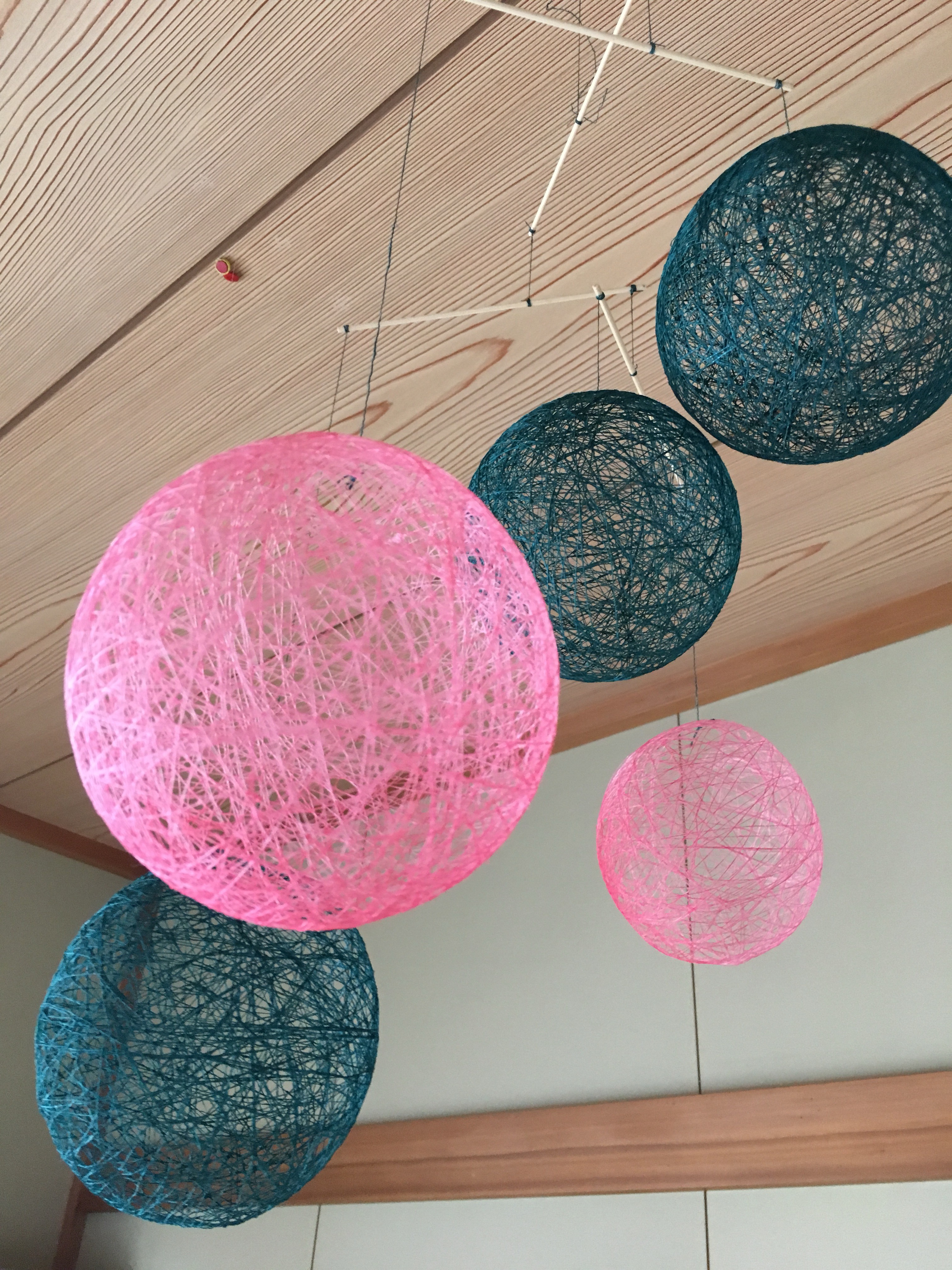 蚊帳布モビール ③