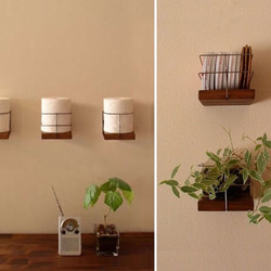 アイアン＋ウッド／ミニミニシェルフ（スクエア） 4枚目の画像