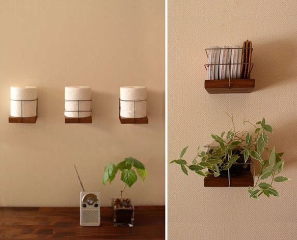 アイアン＋ウッド／ミニミニシェルフ（スクエア） 4枚目の画像