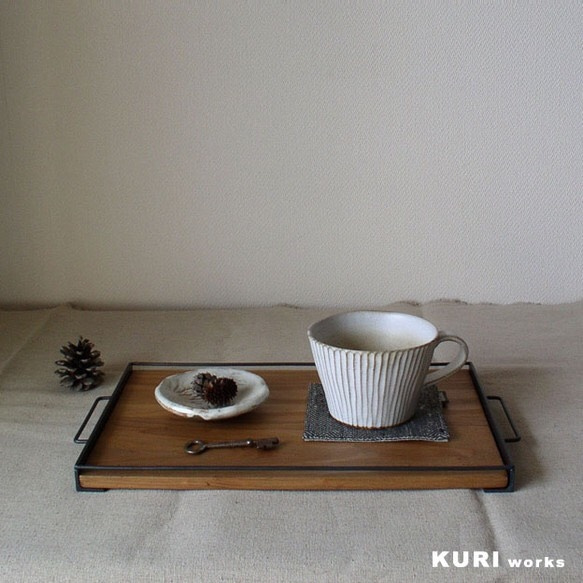 木＆アイアン／おやつトレー 1枚目の画像